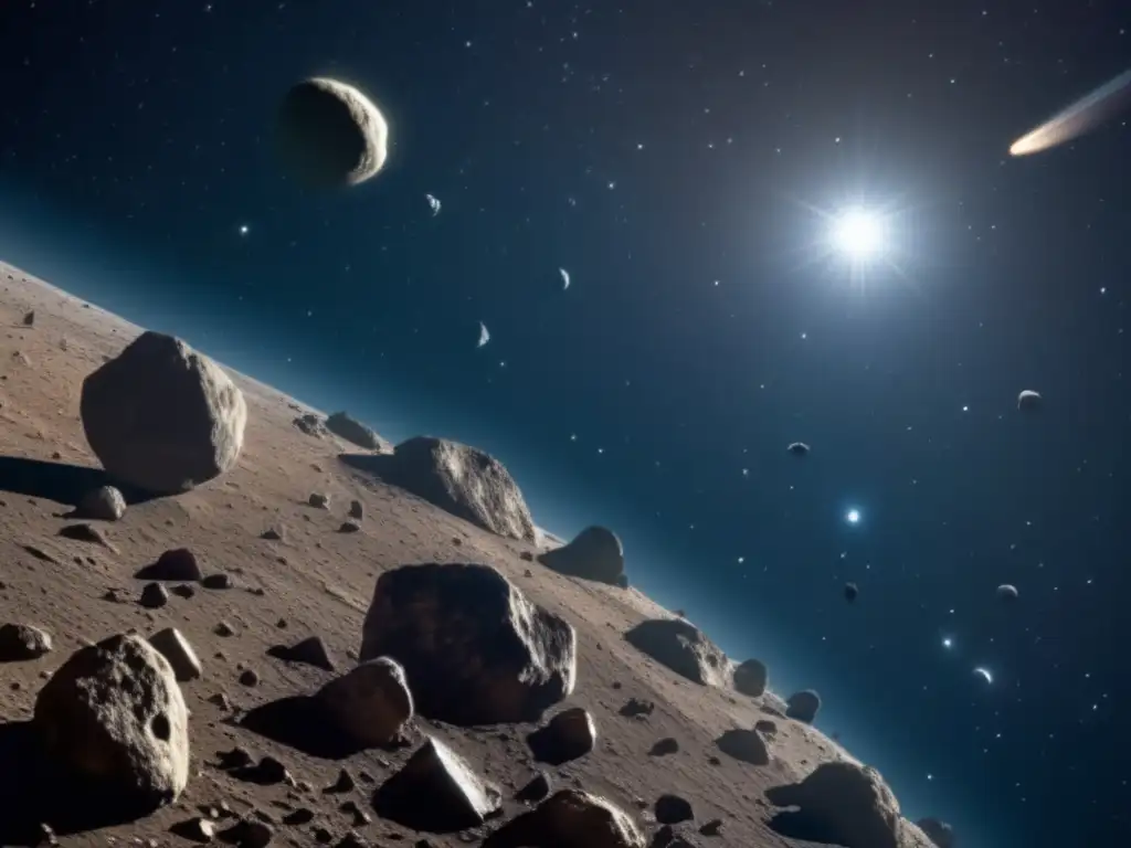 Exploración y explotación de asteroides en el vasto espacio