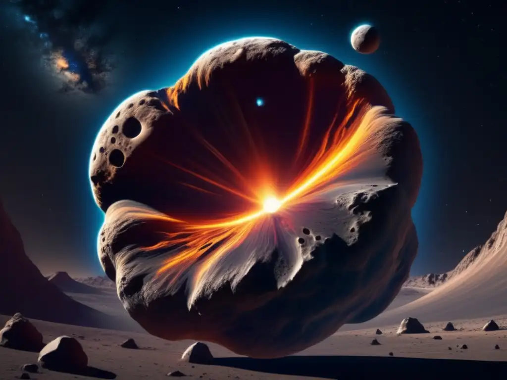 Asteroido 8k con resonancias gravitacionales, impacto y destino
