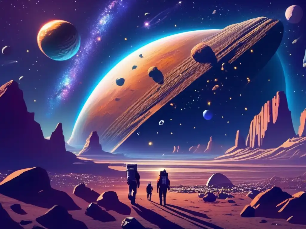 Astronautas exploran asteroide