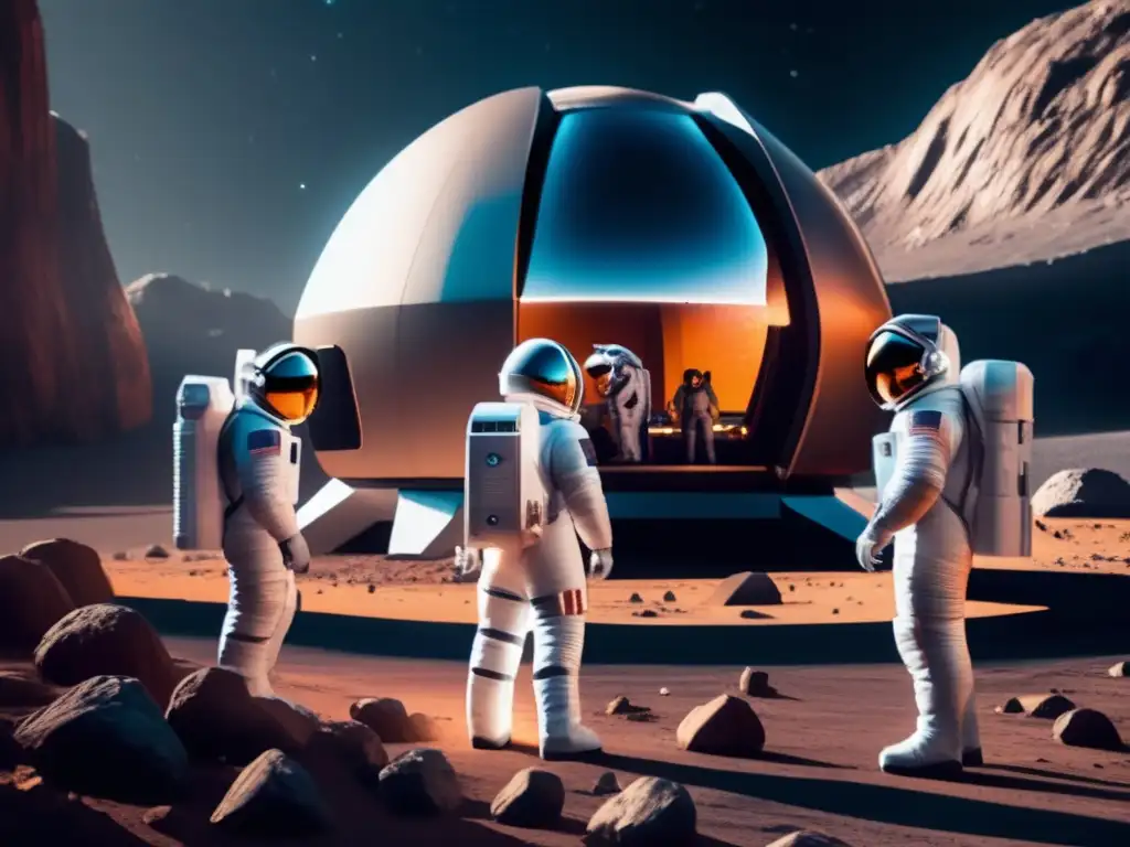 Astronautas en hábitat asteroidal: Medidas de seguridad y tecnología avanzada