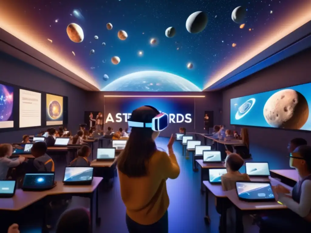Aula de Astronomía: Realidad Virtual expertos en asteroides