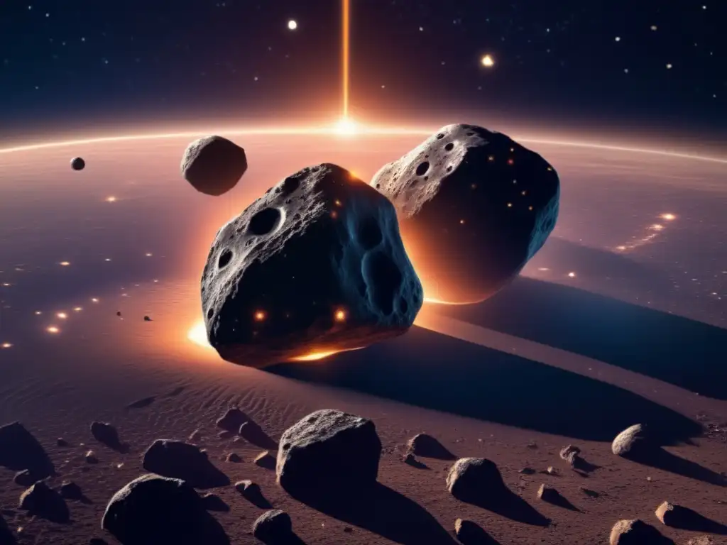 Avances en asteroides binarios: Dos binarios en danza, un cosmos estrellado y su belleza científica capturados en una imagen de 8k