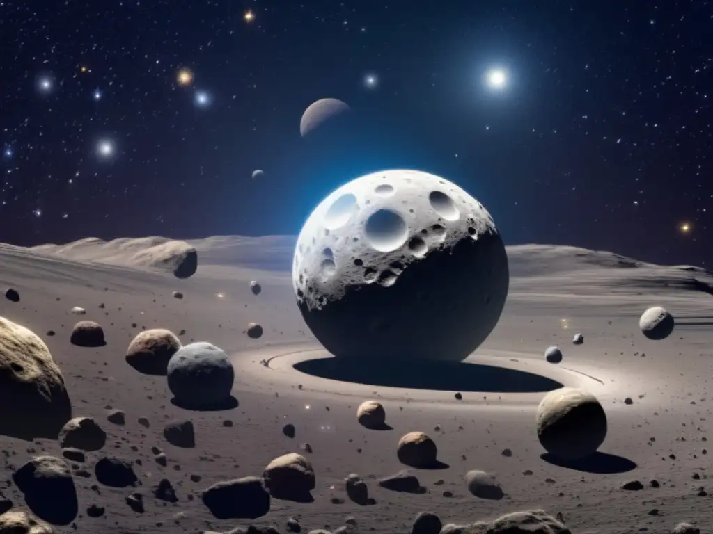 Exploración y características de Ceres y Vesta en el cinturón de asteroides