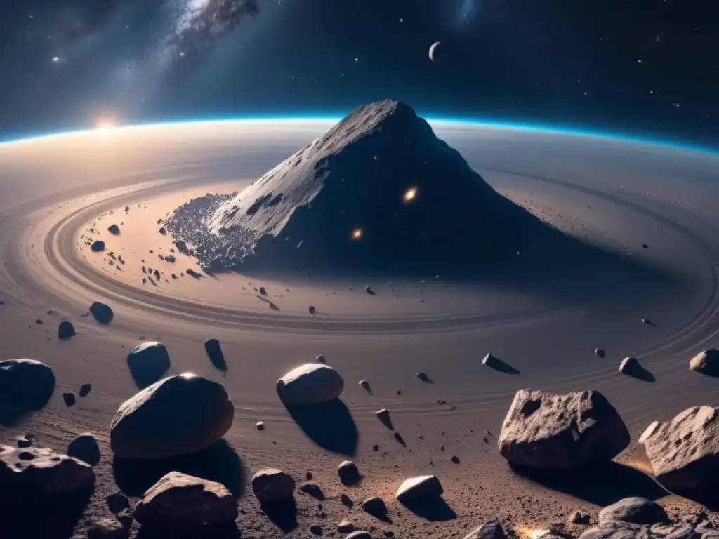 Carrera asteroides recursos cósmicos: asteroides, minería espacial, futuro, recursos, espacio