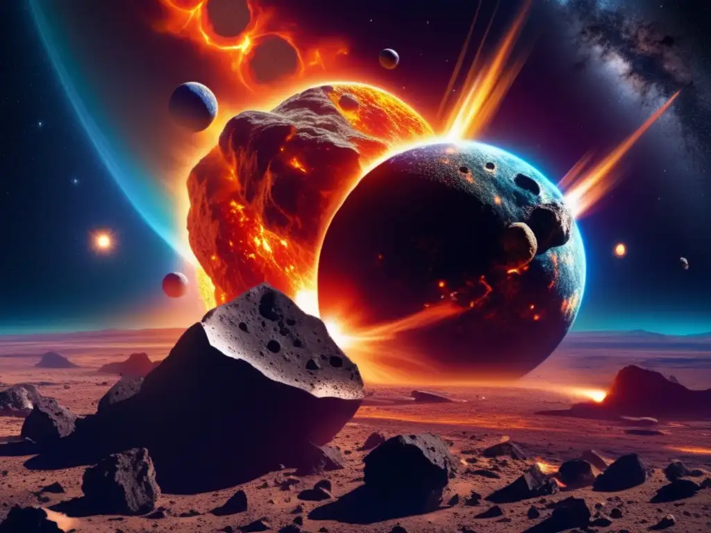 Colisión celestial: asteroide y meteorito, diferencia y fuerzas que moldean nuestro entendimiento
