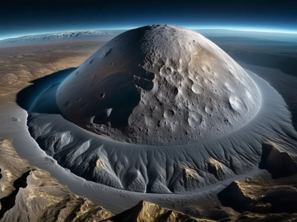 Ceres: Exploración y explotación de asteroides en una imagen 8k impresionante desde el espacio