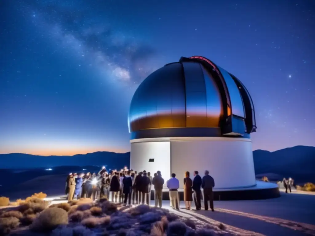 Científicos ajustando telescopio para cronometraje de ocultaciones de asteroides