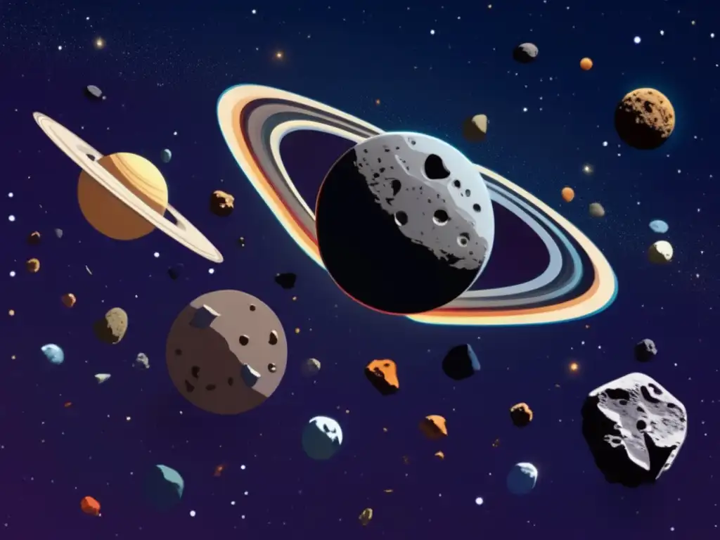 Cinturón de asteroides: composición y estructura en el espacio