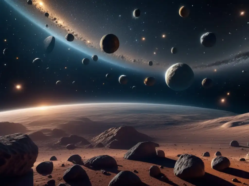 Explorando cinturón asteroides: órbitas y trayectorias