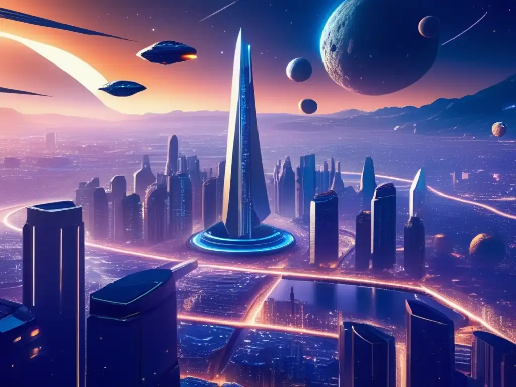 Ciudad futurista en asteroides: Transformación social mediante explotación de asteroides
