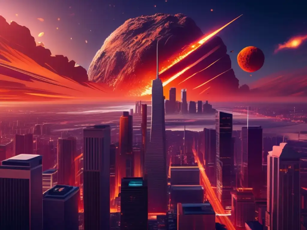 Ciudad de noche con asteroides: Influencia de los asteroides en la cultura pop