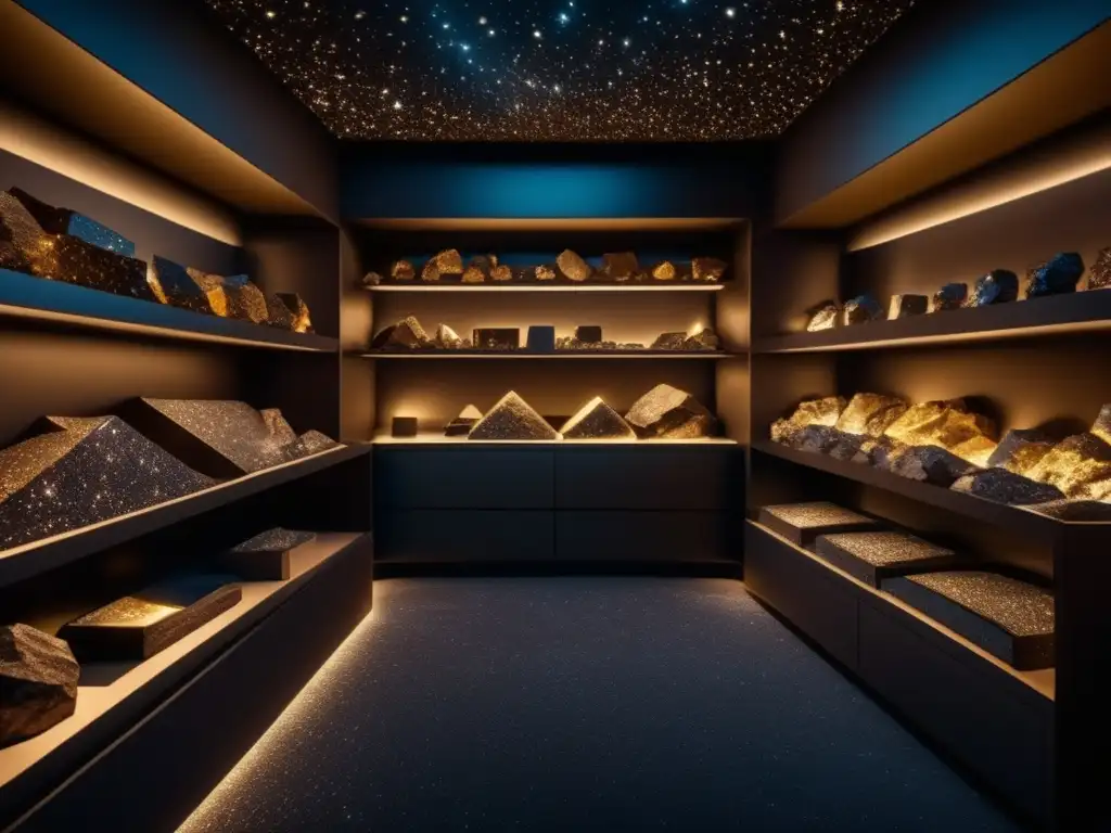 Comercio ilegal de meteoritos: una imagen impactante revela una sala clandestina llena de meteoritos deslumbrantes de formas y colores cautivadores
