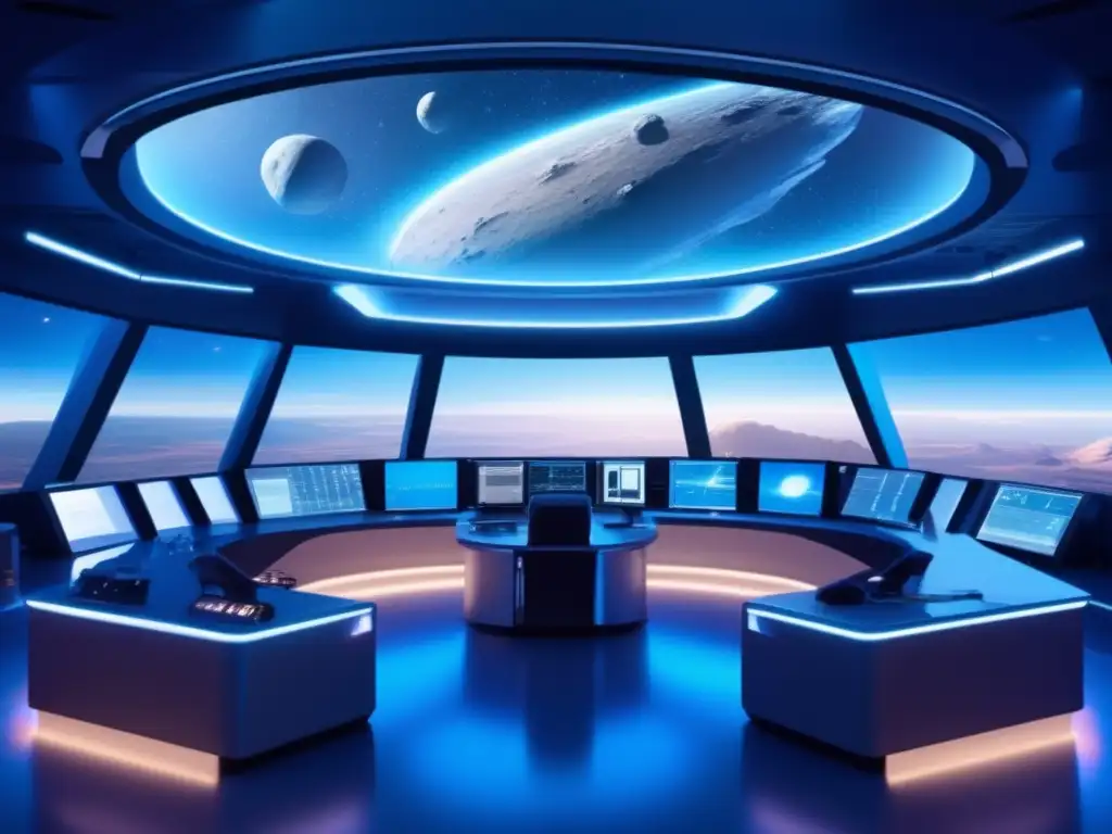 Control de asteroides: científicos en sala de control, tecnología avanzada, legislación internacional