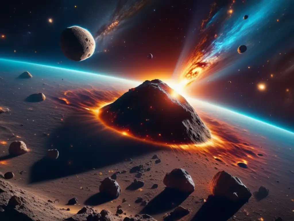 Colisión cósmica muestra formación planetas asteroides tipo C
