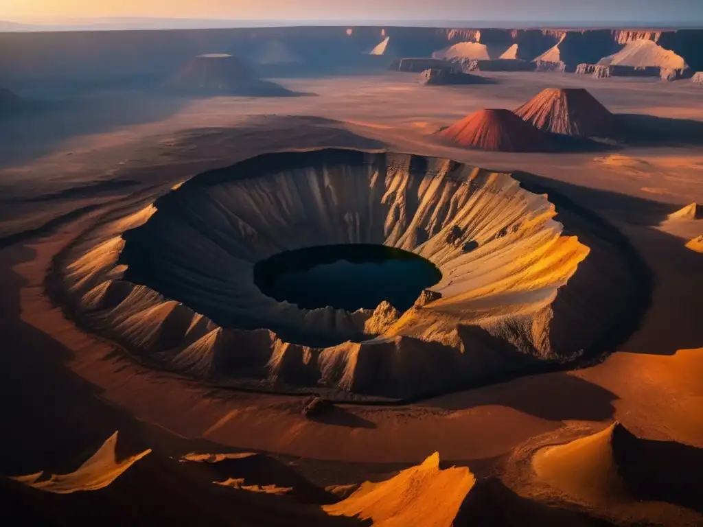 Explorando cráteres de impacto antiguos en un paisaje impresionante