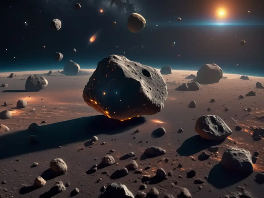 Desafío: asteroide tipo C en espacio estelar