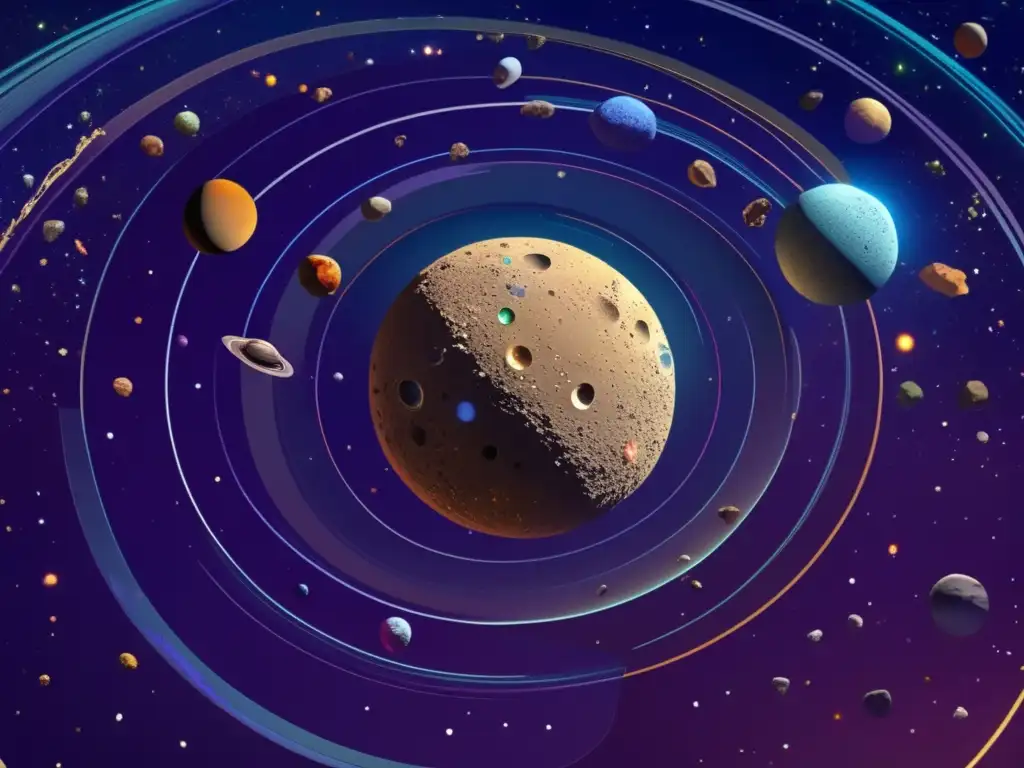 Descubrimiento de asteroides en el Cinturón de Kuiper: imagen detallada de objetos flotando en el espacio