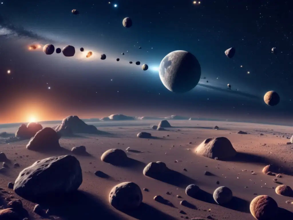 Descubrimiento de lunas de asteroides en un impresionante cinturón estelar con detalles asombrosos