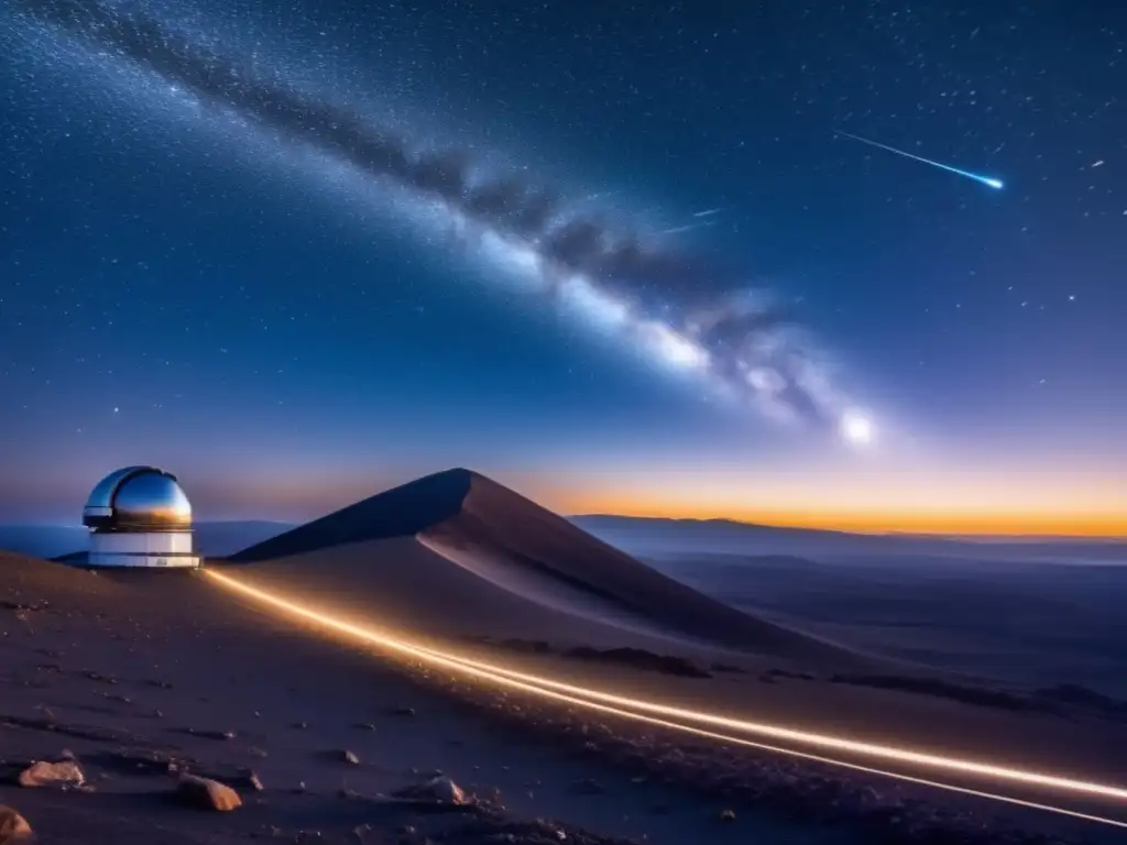 Descubrimientos de asteroides en astronomía: imagen impresionante del cielo nocturno estrellado