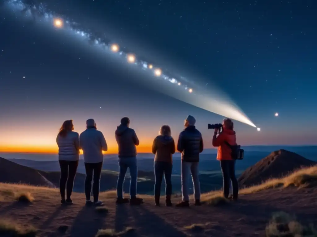 Descubrimientos astronómicos por aficionados de asteroides en una imagen de 8k ultra detallada