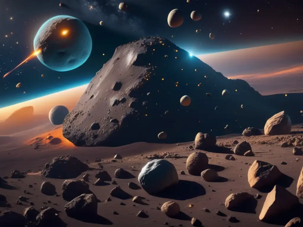 Descubrimientos recientes sobre asteroides en una imagen 8K impresionante que captura su esencia