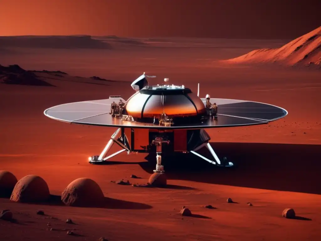 Despliegue del módulo de la misión Insight en Marte, estudio de meteoritos en Marte