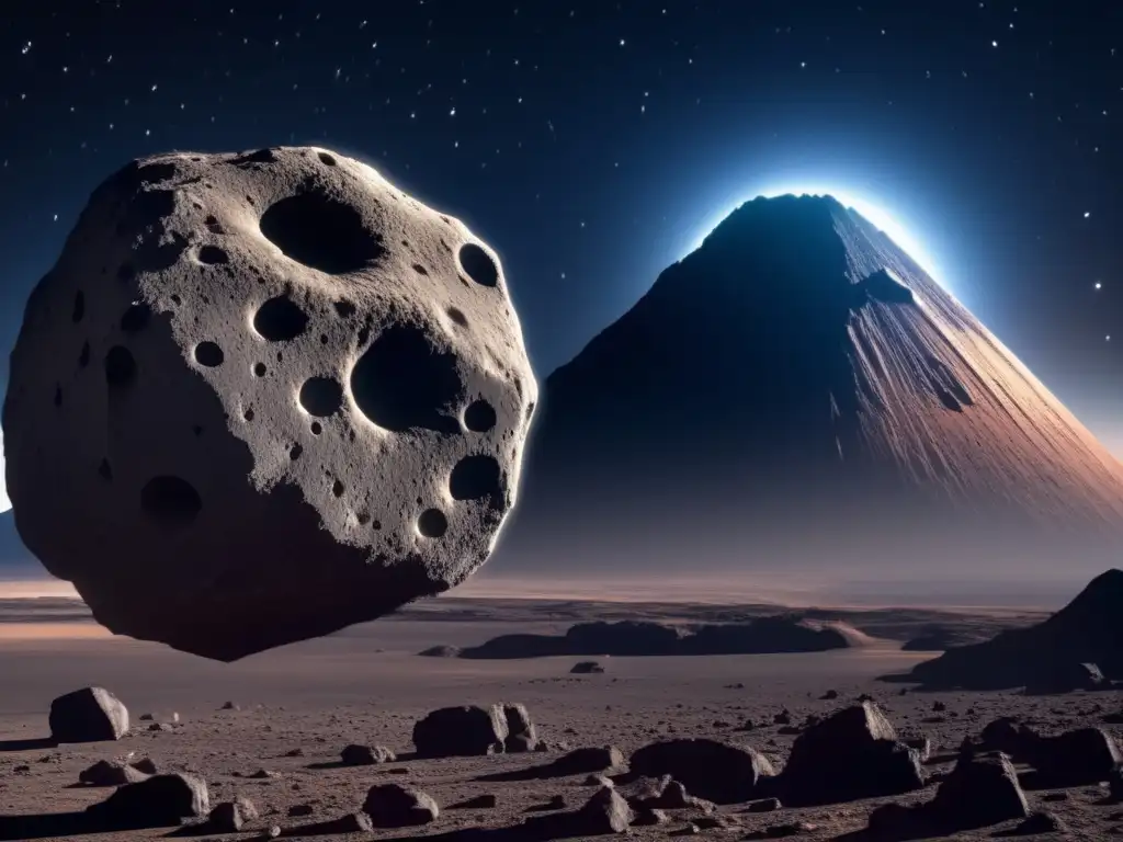 Destinos turísticos asteroides basálticos en el espacio