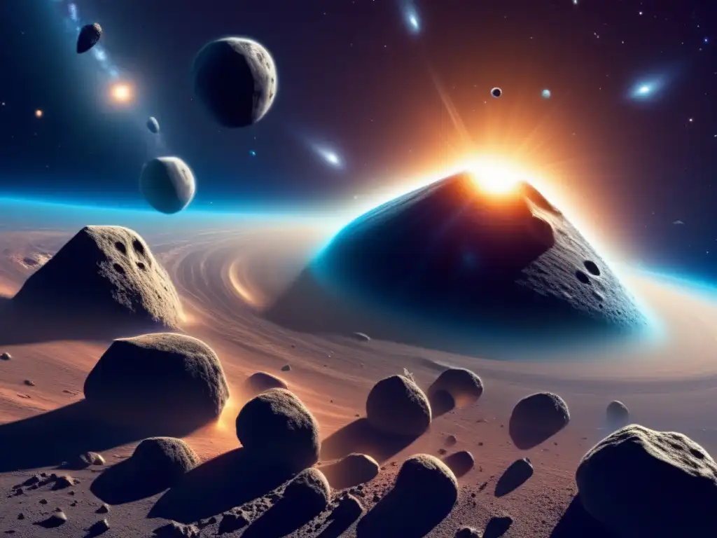 Desvío de asteroides como salvadores: formación y evolución en detalle de asteroides en el cosmos