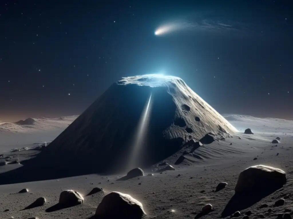 Diferencias entre asteroides y cometas: Imagen detallada muestra contraste entre un asteroide y un cometa