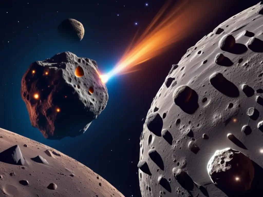 Diferencias asteroides cometas: imagen 8k muestra estructuras y composiciones contrastantes