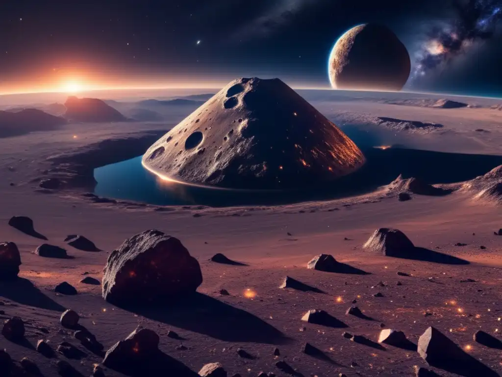 Diseño videojuegos con asteroides en un asombroso universo cósmico