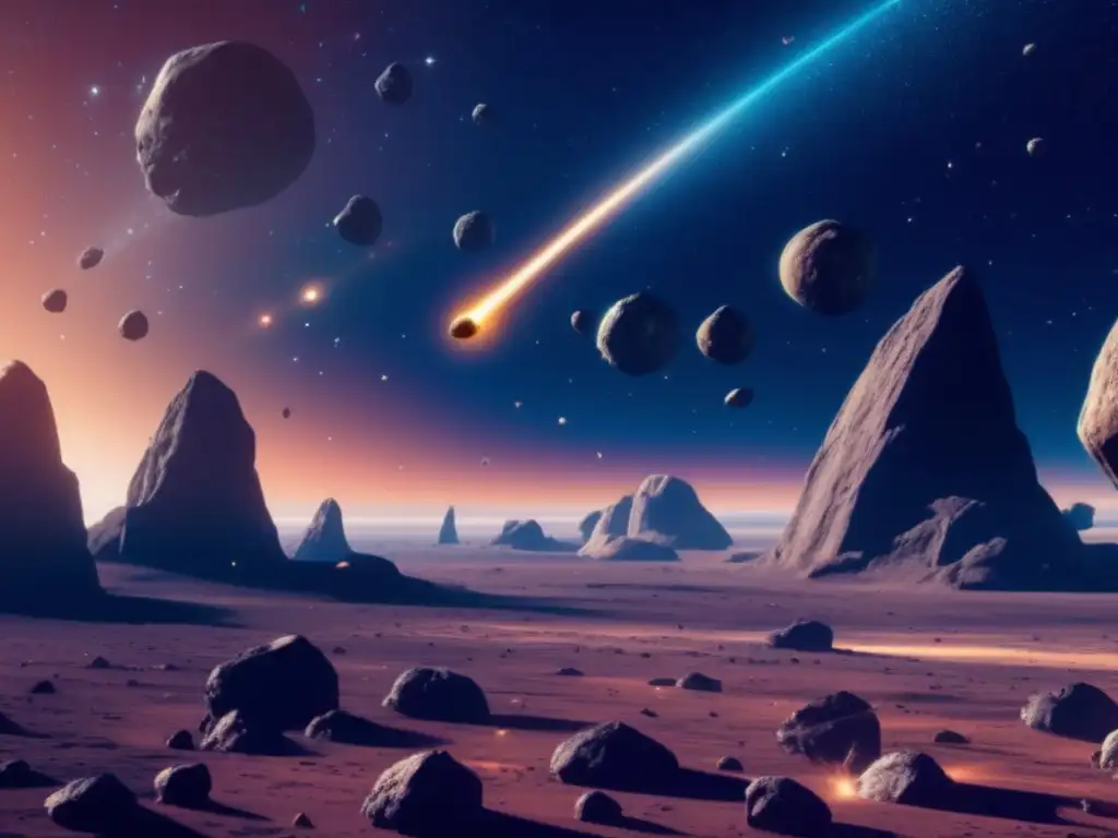 Drones espaciales mapeando asteroides: tecnología y belleza cósmica
