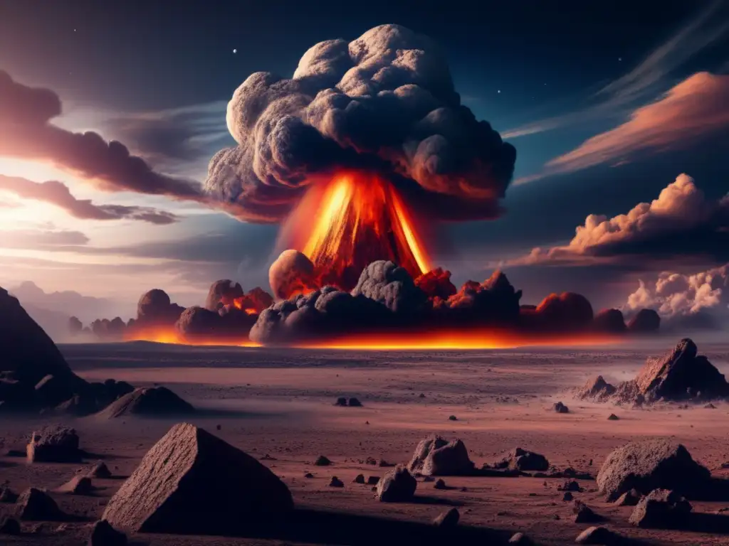 Efectos asteroides: cataclismo en la Tierra