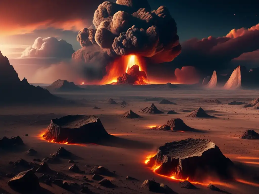 Efectos asteroides evolución vida: Desolación