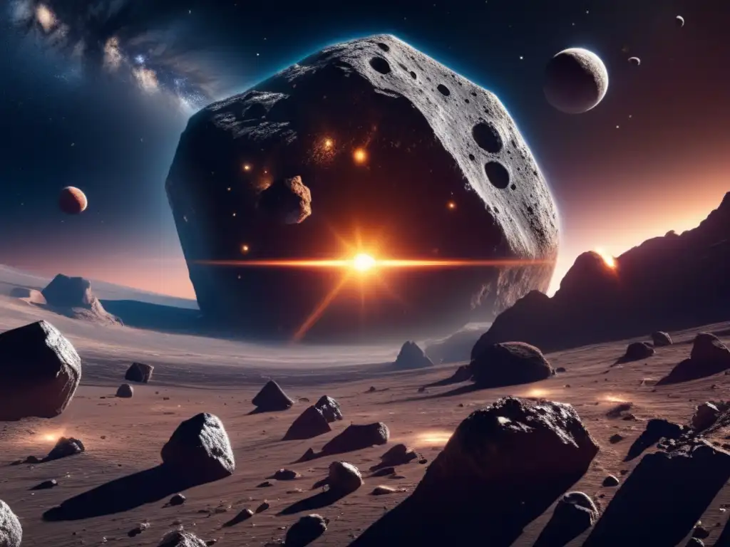 Explorando enanos del Cinturón de Kuiper: Impactante imagen en 8k que muestra el fascinante mundo de los asteroides