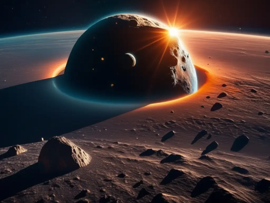 Enseñanzas d/los asteroides sobre nuestro destino: imagen impactante d/espa c/vista d/la Tierra