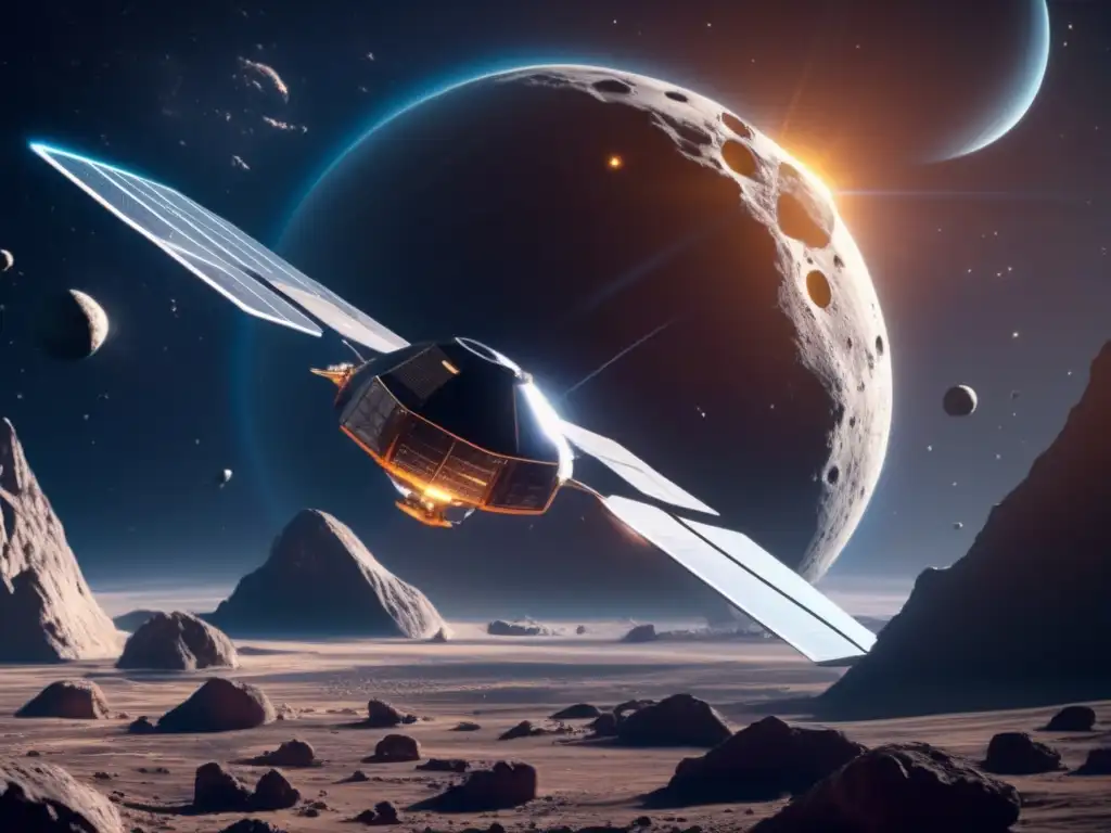 Estación espacial futurista en asteroide: Exploración de asteroides y legislación espacial
