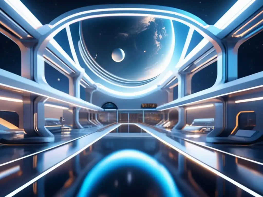Estación espacial futurista: colonización de asteroides y tecnología avanzada