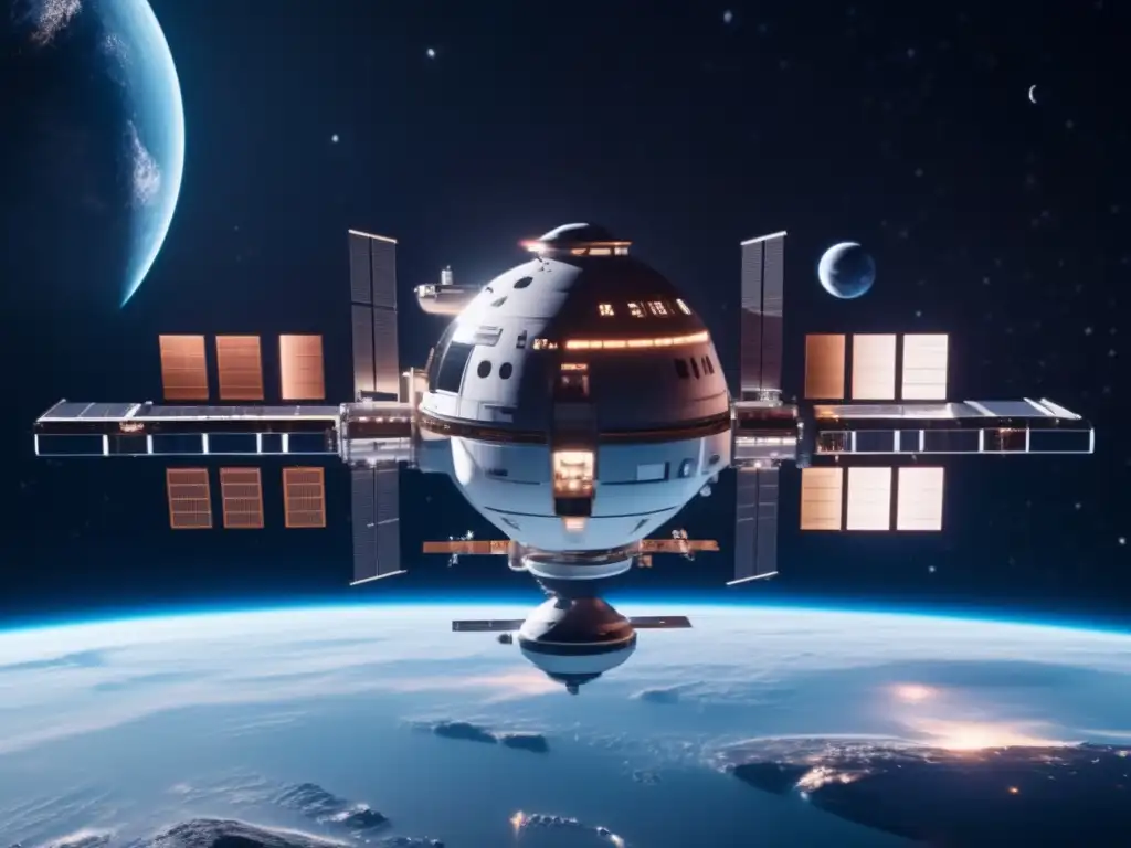 Estación espacial futurista en el cosmos - Diplomacia intergaláctica