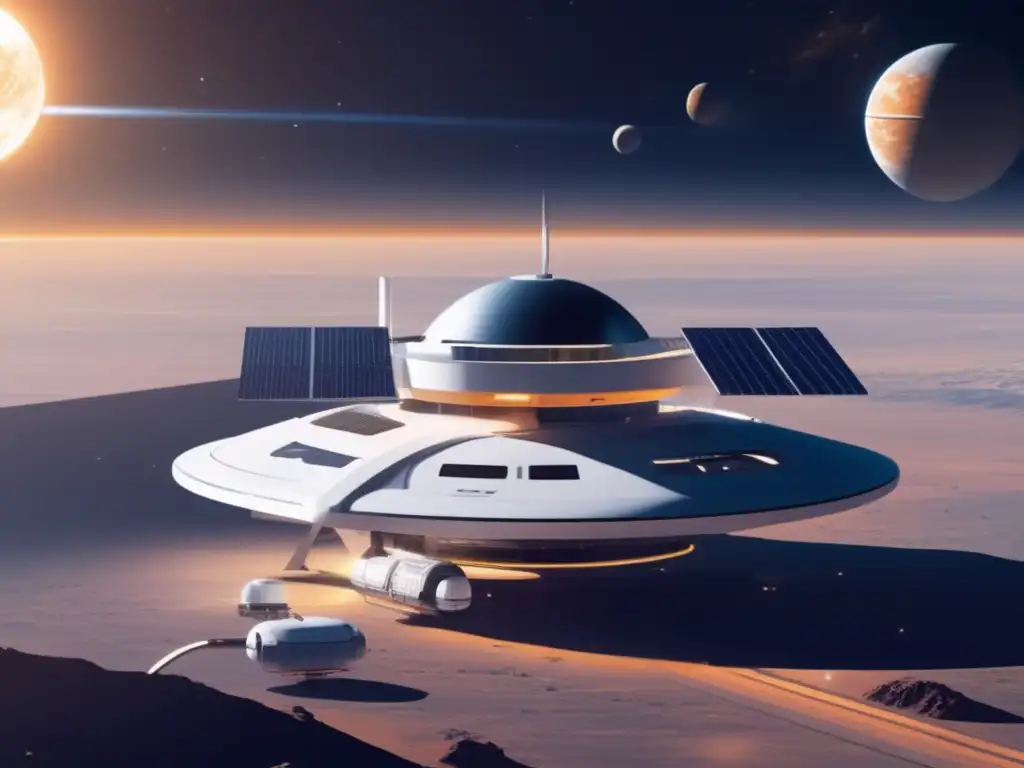 Estación espacial futurista en el cosmos - Exploración espacial: Startups espaciales ofrecen servicios