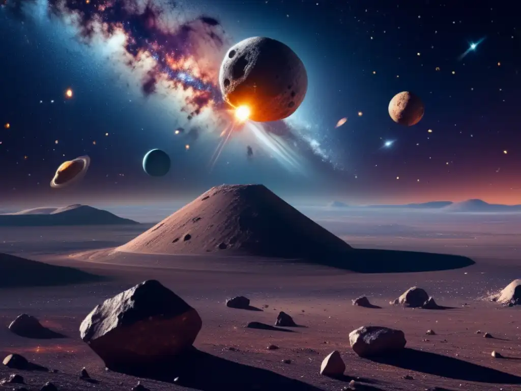 Revolución industria espacial: materiales asteroides, equipo minero avanzado en el cosmos