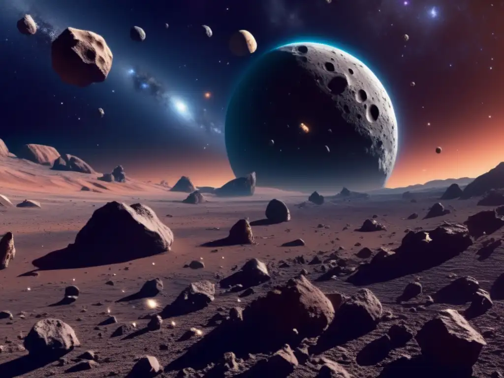 Espacio con asteroides: legislación espacial y minería de asteroides