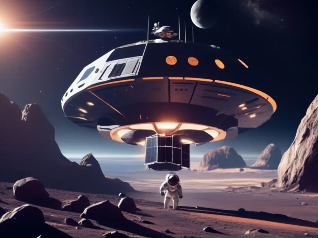 Espacios futuristas: astronaves mineras y estrategias desviar asteroides peligrosos