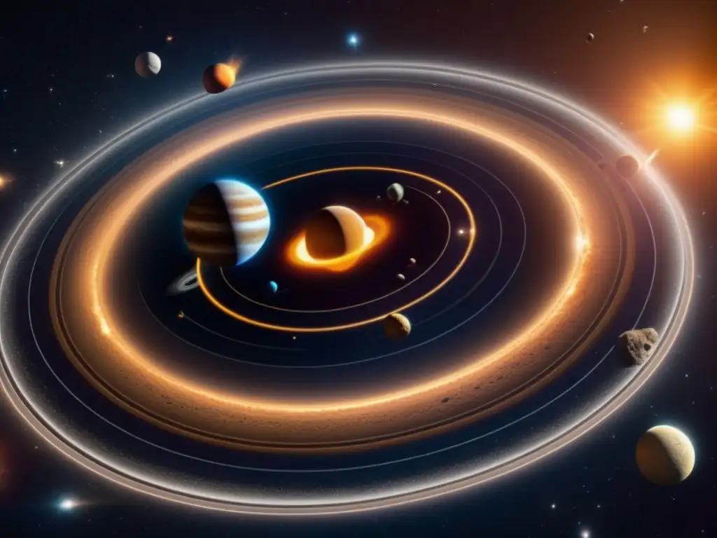 Espectacular imagen en 8k del sistema solar, con asteroides desafiando las predicciones de órbita