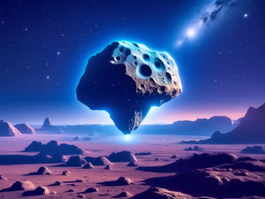 Estudio de asteroides como recursos: Majestuoso asteroide con historia antigua