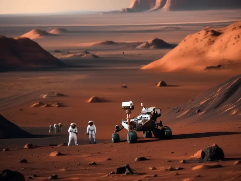 Estudio de meteoritos en Marte: científicos analizan valioso meteorito en paisaje marciano