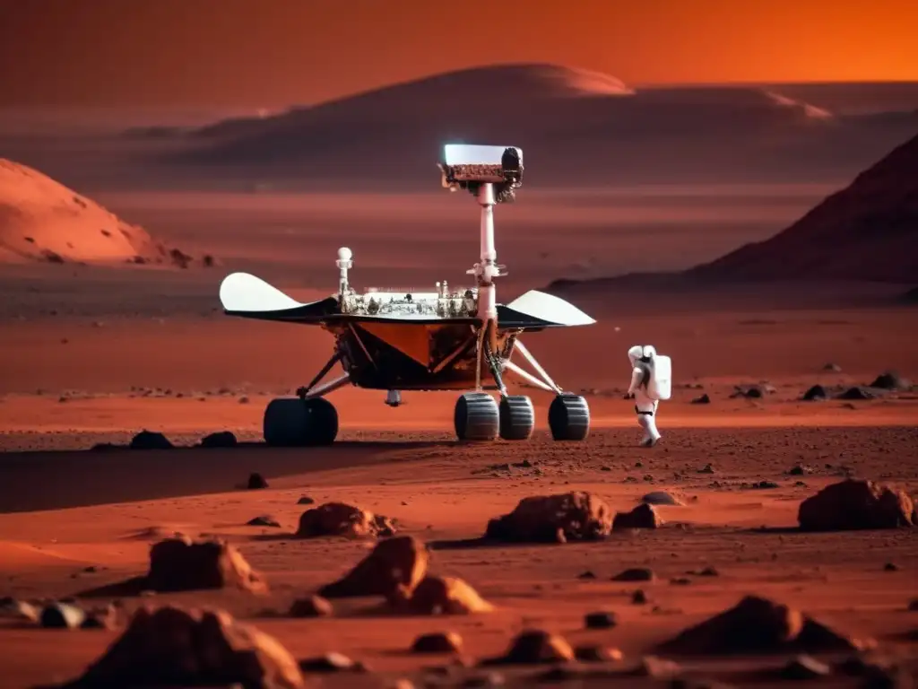 Estudio meteoritos en Marte: equipo científico descubre secretos rocas extraterrestres en paisaje marciano