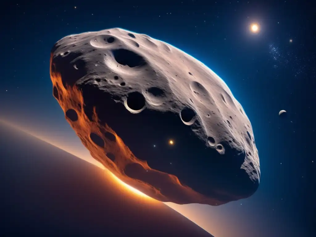 Exploración de asteroide 511 Davida en el espacio
