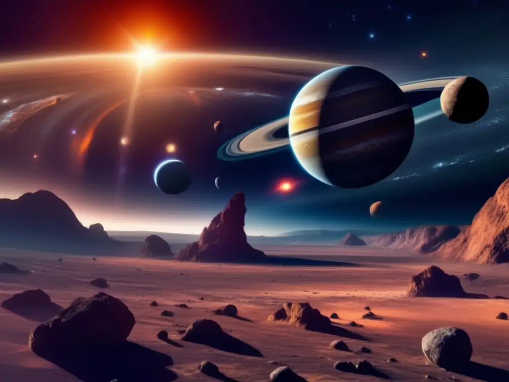 Exploración de asteroides más allá de Saturno en el vasto espacio: un impresionante retrato de la formación del sistema solar