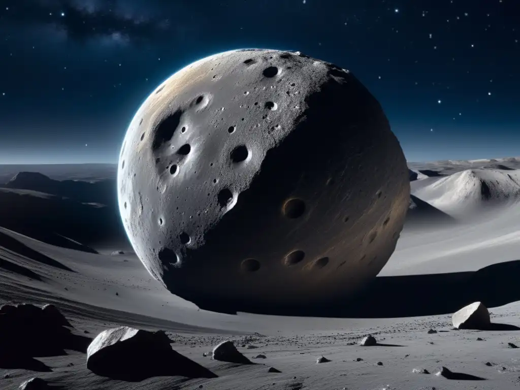 Exploración de asteroides: Galileo y Asteroide Ida - Encuentro impresionante capturado en una imagen cinematográfica